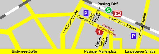 Stadtplan Pasing